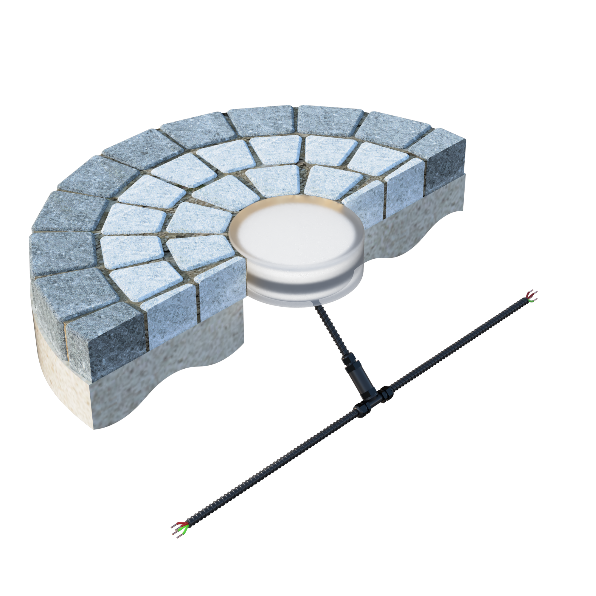 Светодиодная брусчатка D100